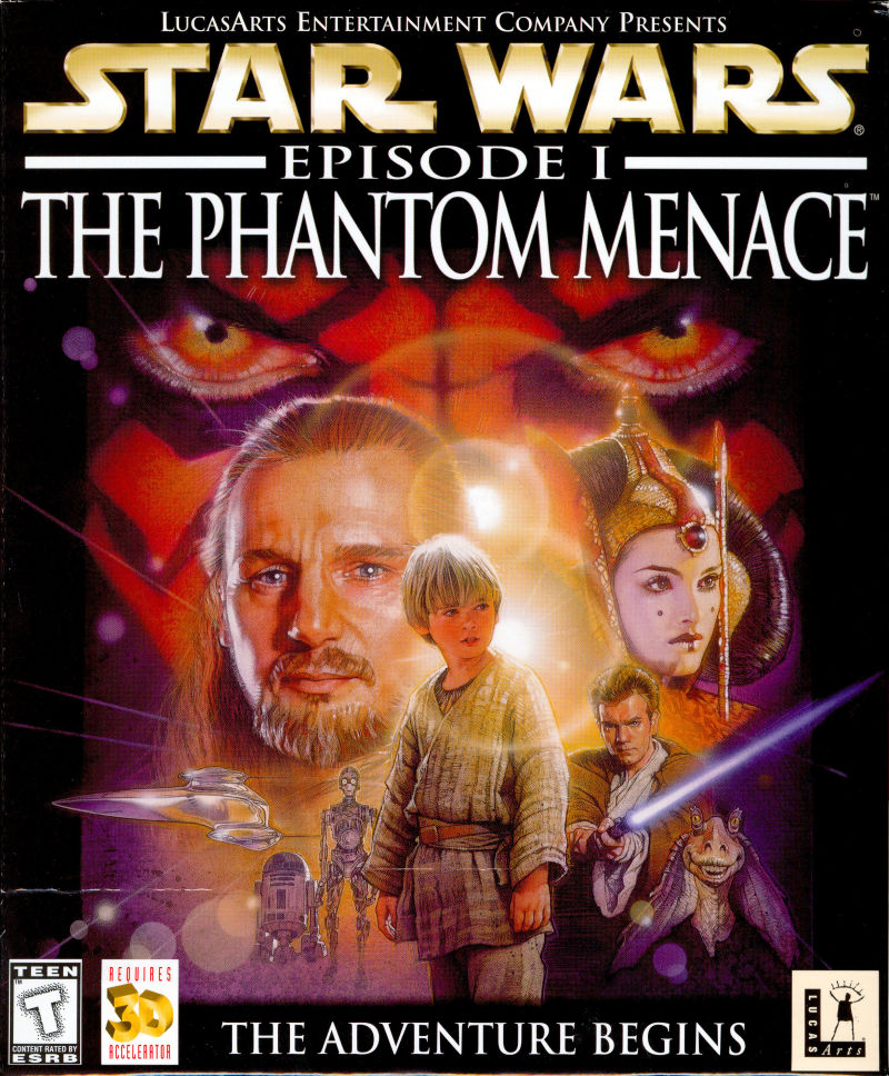 Star Wars Phantom Menace box art for Playstation
